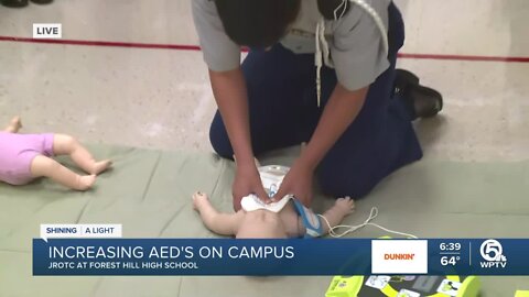 JROTC get AED field training for babies