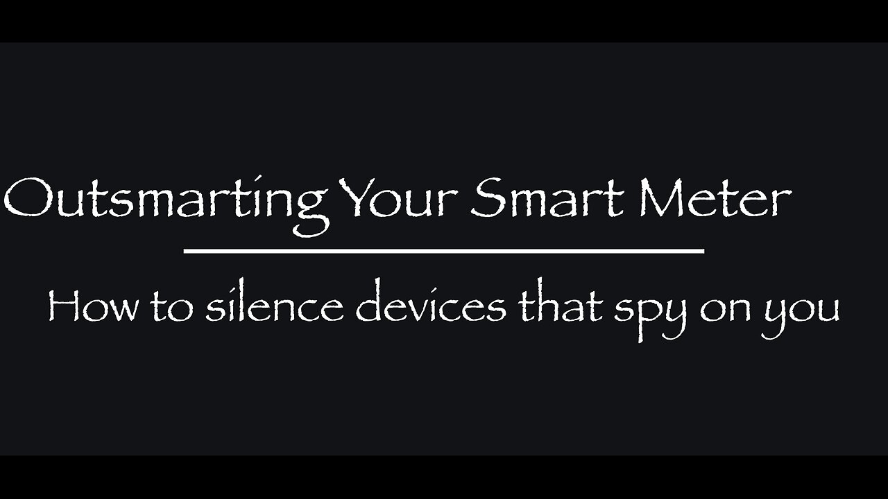 Outsmarting Your Smart Meter - How to silence devices that spy on you