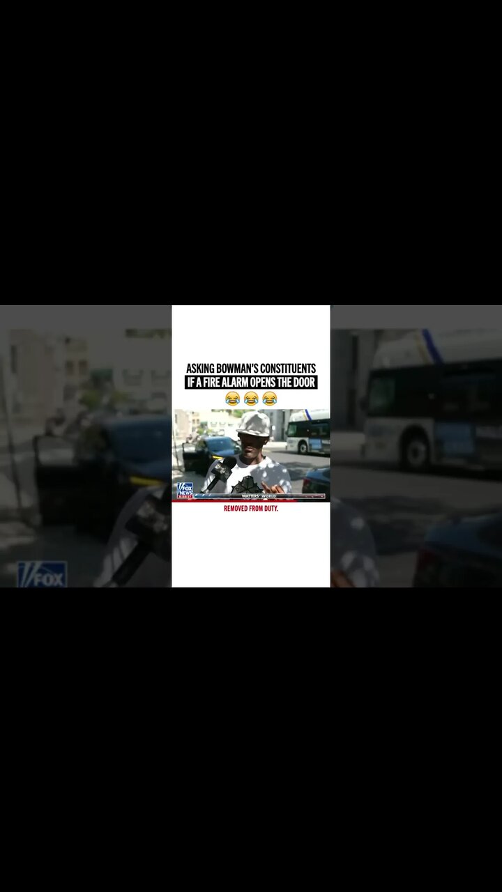 Asking Jamaal Bowman’s Constituents About Pulling the Fire Alarm 😂