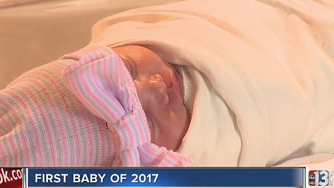 First baby of the year born at Sunrise Hospital