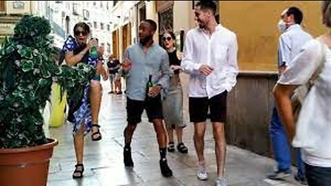 Top Funniest Reactions of Bushman Prank in Spain