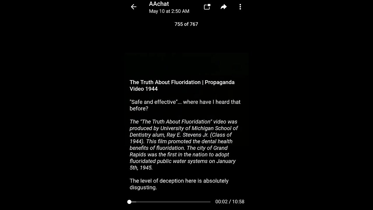 Documentary: 1944 Flouridation Ad