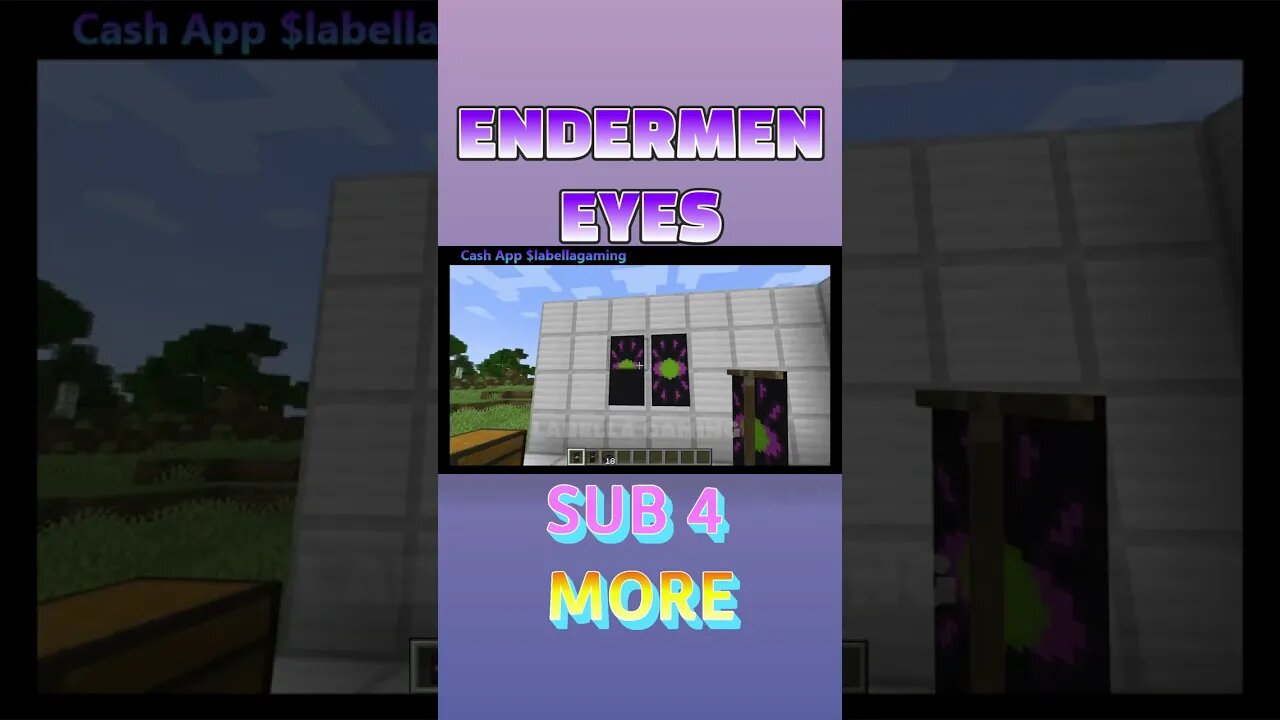 Minecraft: Enderman Eyes (Winking) Banner