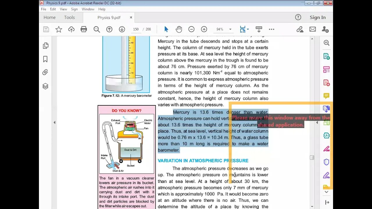 PHYSICS Class 9th Lecture#5 CH#7 Measuring atmospheric pressure