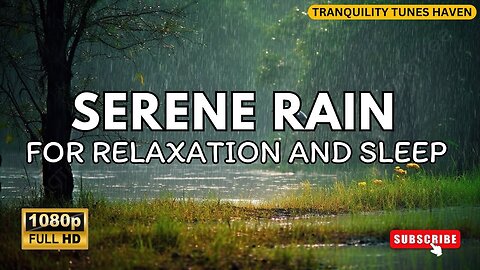 Tranquil Rain Meditation: Serene Rain Sounds for Relaxation - Calming Music for Deep Sleep, Peaceful