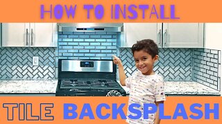 HOW TO INSTALL TILE BACKSPLASH