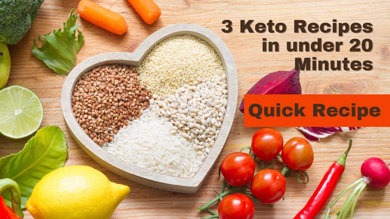 3 Keto Recipes in under 20 Minutes | Keto Weight Loss Reviews