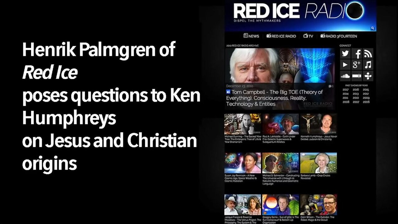 The Fictional Jesus Character - Ken Humphreys with Henrik Palmgren on Red Ice Radio