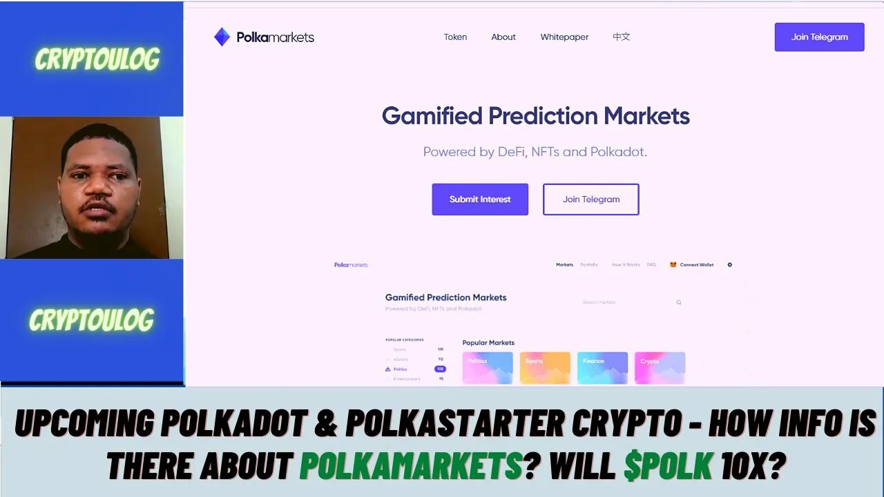 Upcoming Polkadot & Polkastarter Crypto - How Info Is There About Polkamarkets? Will $POLK 10X?