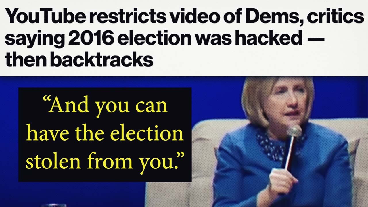 Democrats Erase Evidence Of Them Questioning 2016 Election Off YouTube