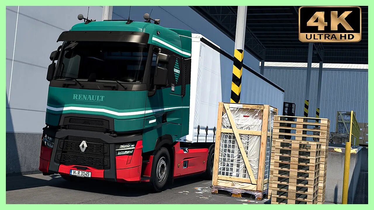 Renault Range T Сustom transporting Oranges from Spain | Euro Truck Simulator 2 Gameplay "4K"