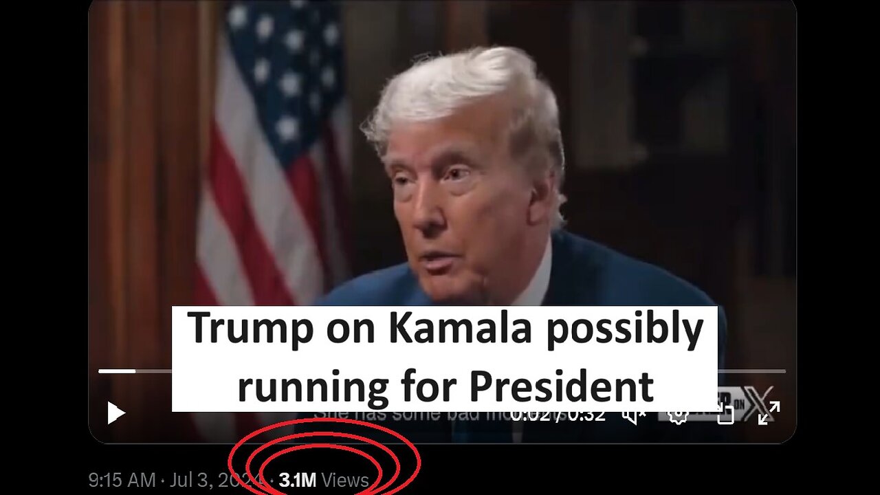 Trump on Kamala possibly running for president