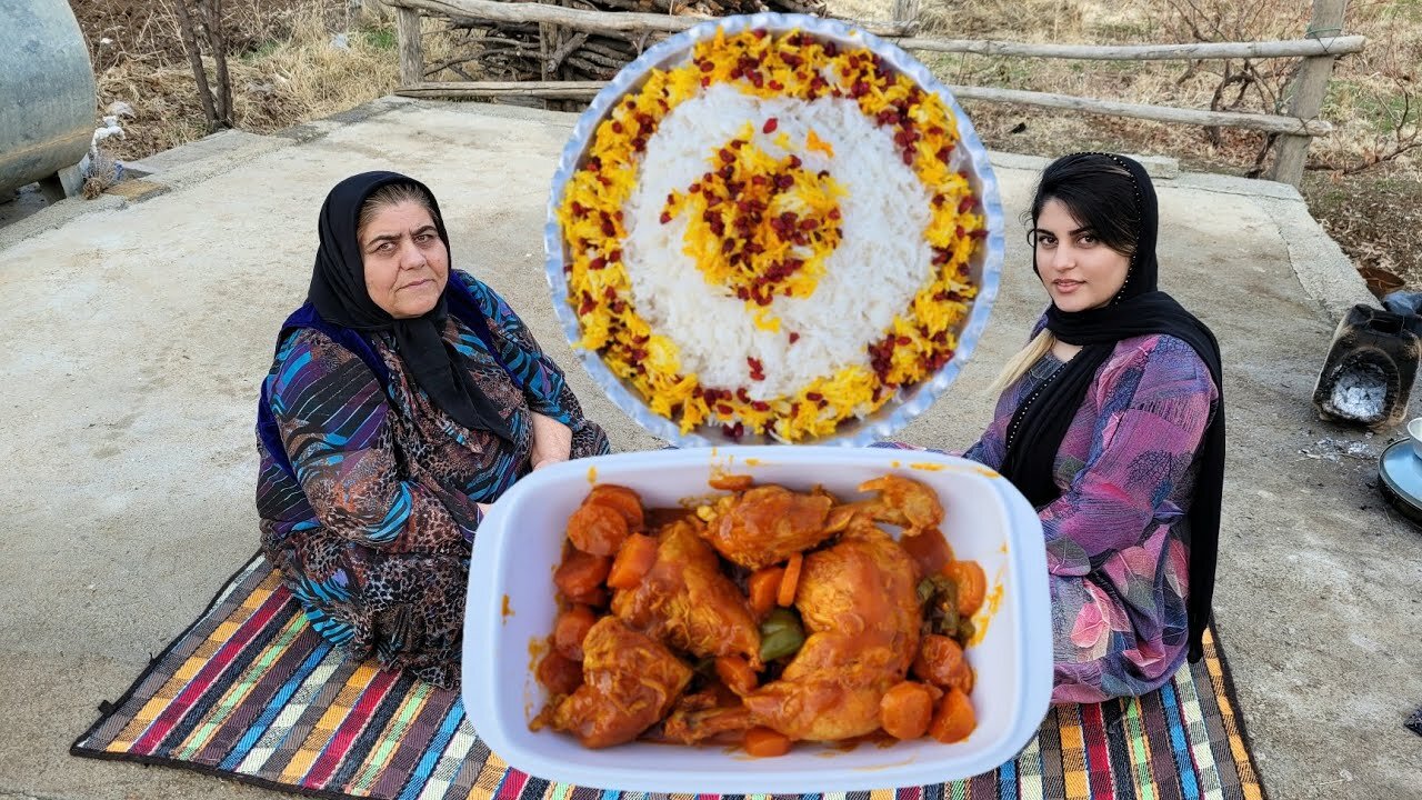 How to prepare chicken and barberry pilaf | Iranian Zereshk Polo | Barberry Pilaf , زرشک پلو