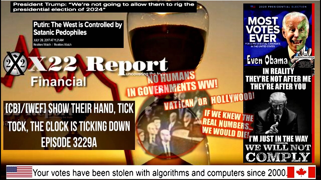 Ep 3229a - [CB]/[WEF] Show Their Hand, Tick Tock, The Clock Is Ticking Down