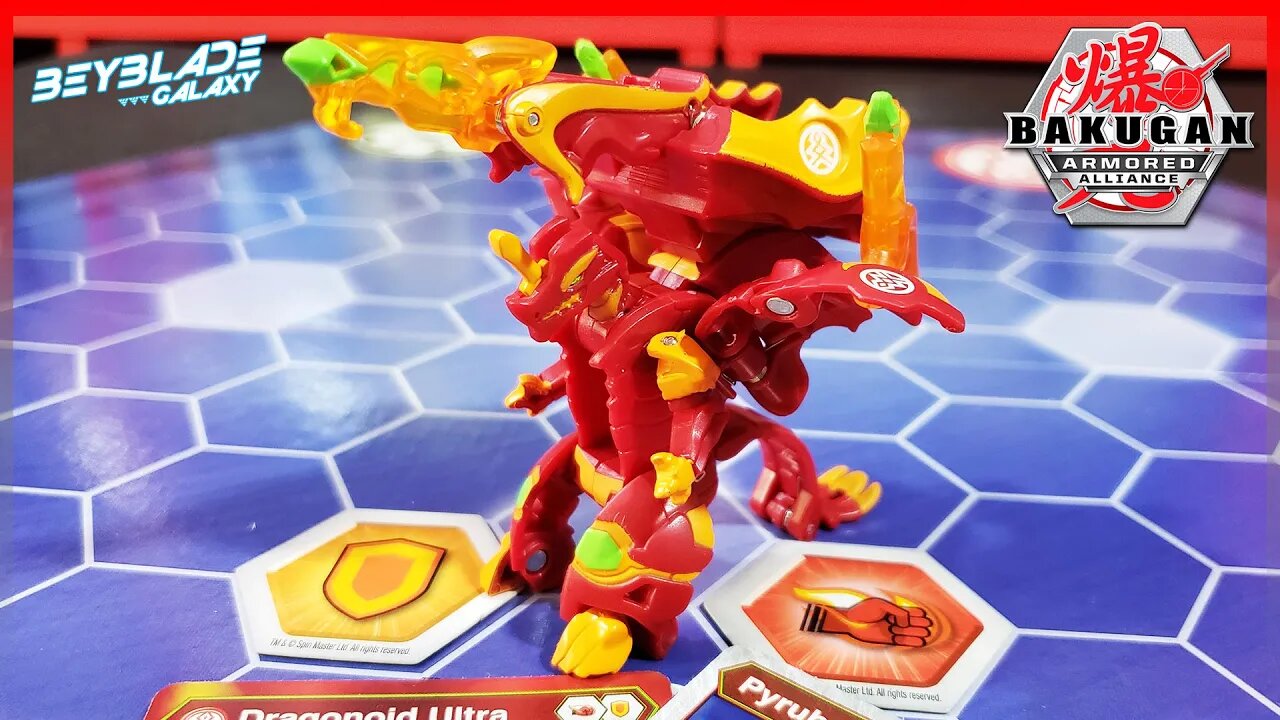 Abrindo e analisando DRAGONOID ULTRA + MAGMA BLASTER - Bakugan Armored Alliance