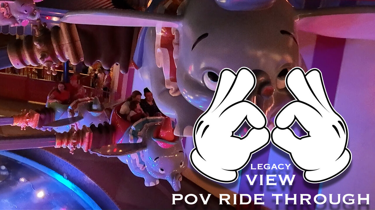 Dumbo The Flying Elephant | Magic Kingdom: POV Ride Through