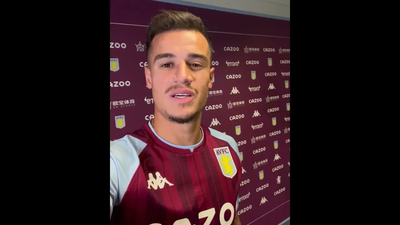 Philippe Coutinho talking with Astron Villa fans