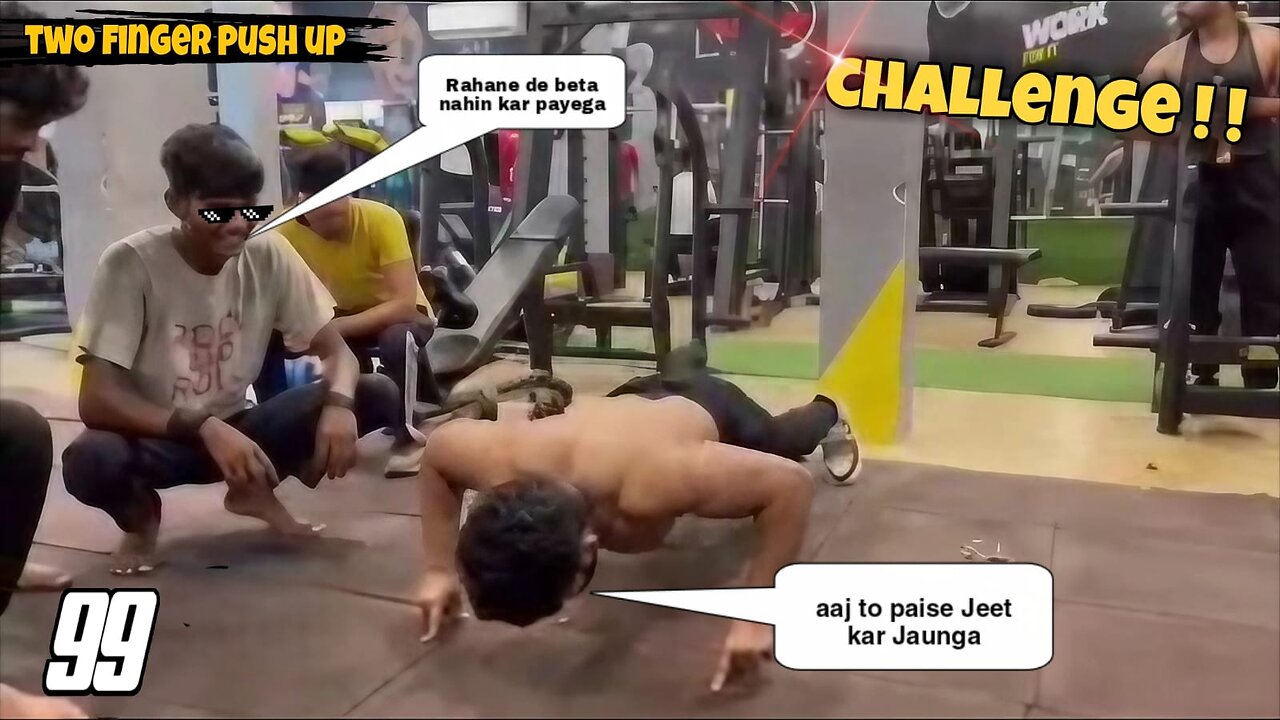 Two finger push up challenge