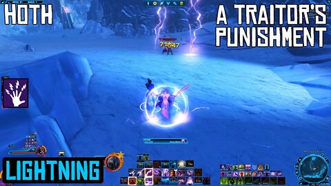 SWTOR DPS Lightning Sorcerer - Hoth Heroic Mission: A Traitor's Punishment Daily Mission.