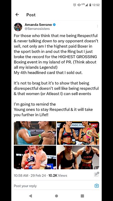 Amanda Serrano Showing Respect