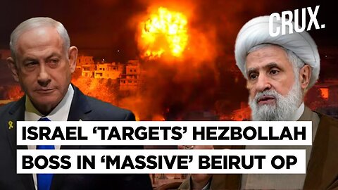 Israel ‘Targets’ Hezbollah Boss Qassem In Beirut Attack, Houthis Fire Hypersonic Missile At IDF Base