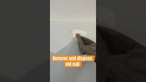 Drywall nail pop never comes back ￼#bubba #handyman #homemaintenance