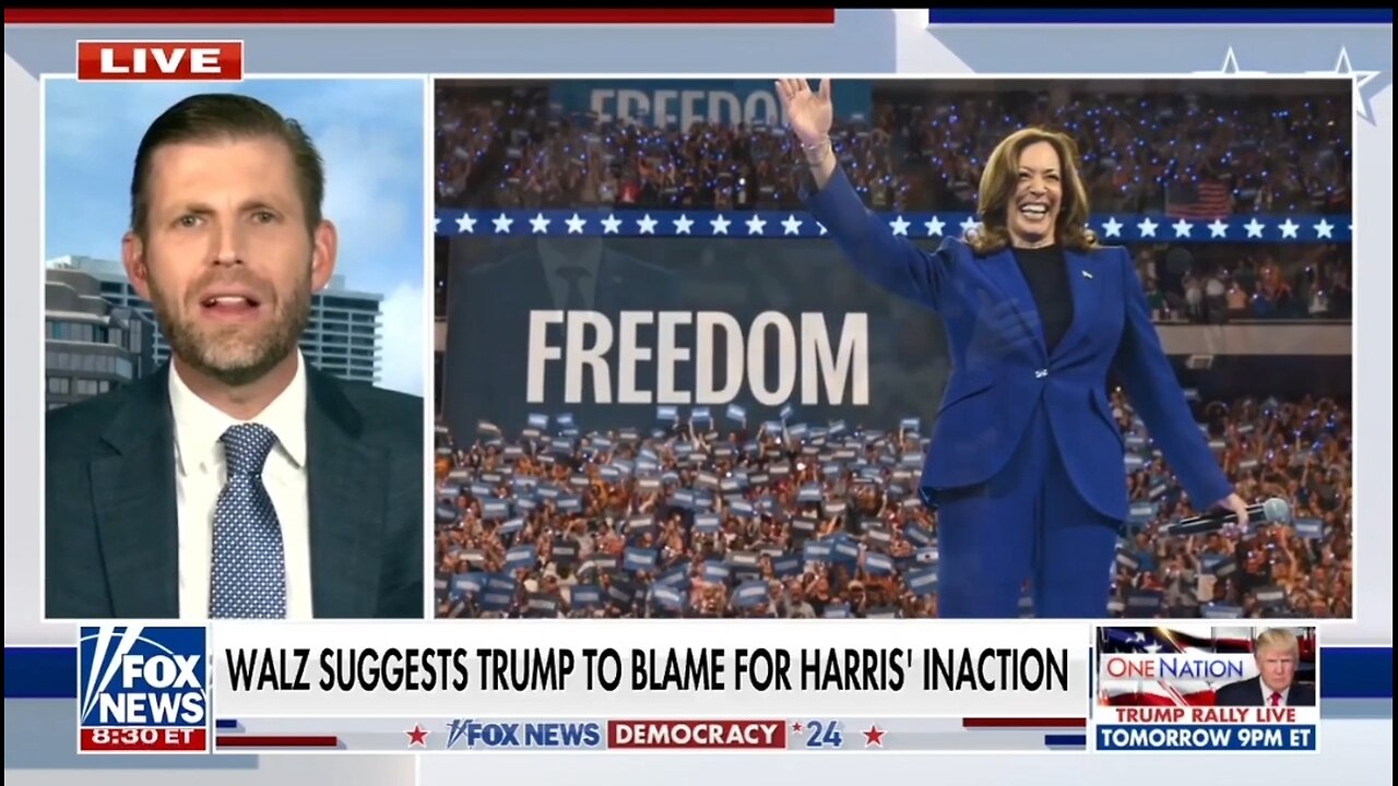 Eric Trump: Kamala's Not Serious About Solving The Border Problem