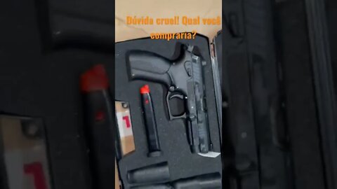 Qual você compraria? Comenta aí. #iwi #grandpower #springfield #steyr