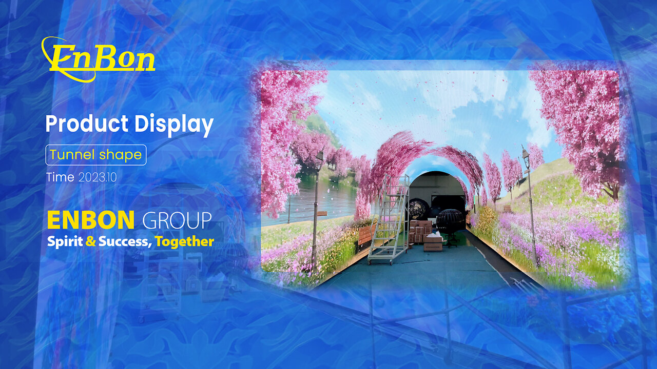 Immersive LED tunnel display: lighting up the road to branding