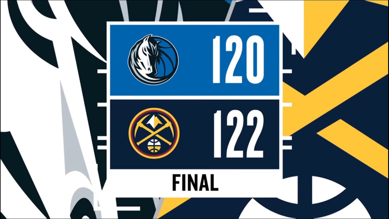 NUGGETS 122 vs MAVERICKS 120. Triple-double by NIKOLA JOKIC. KYRIE IRVING written 43 points | NBA