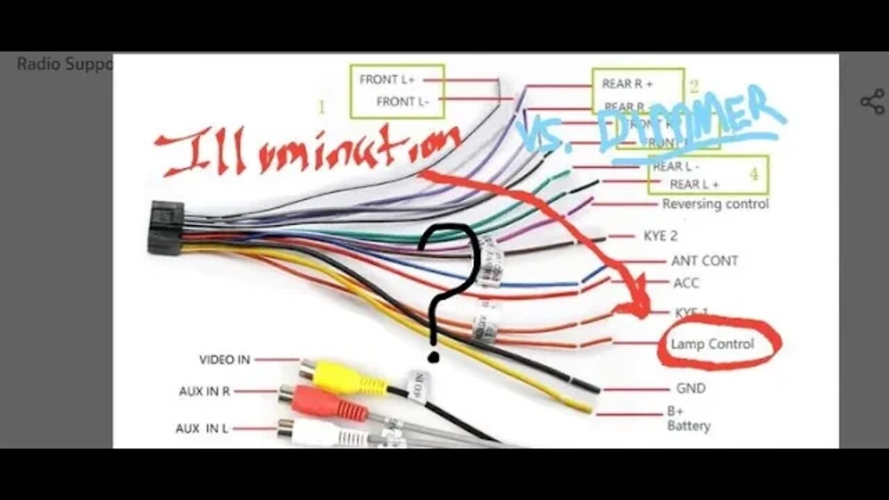 dimmer vs illumination wire/ 08 Honda Ridgeline