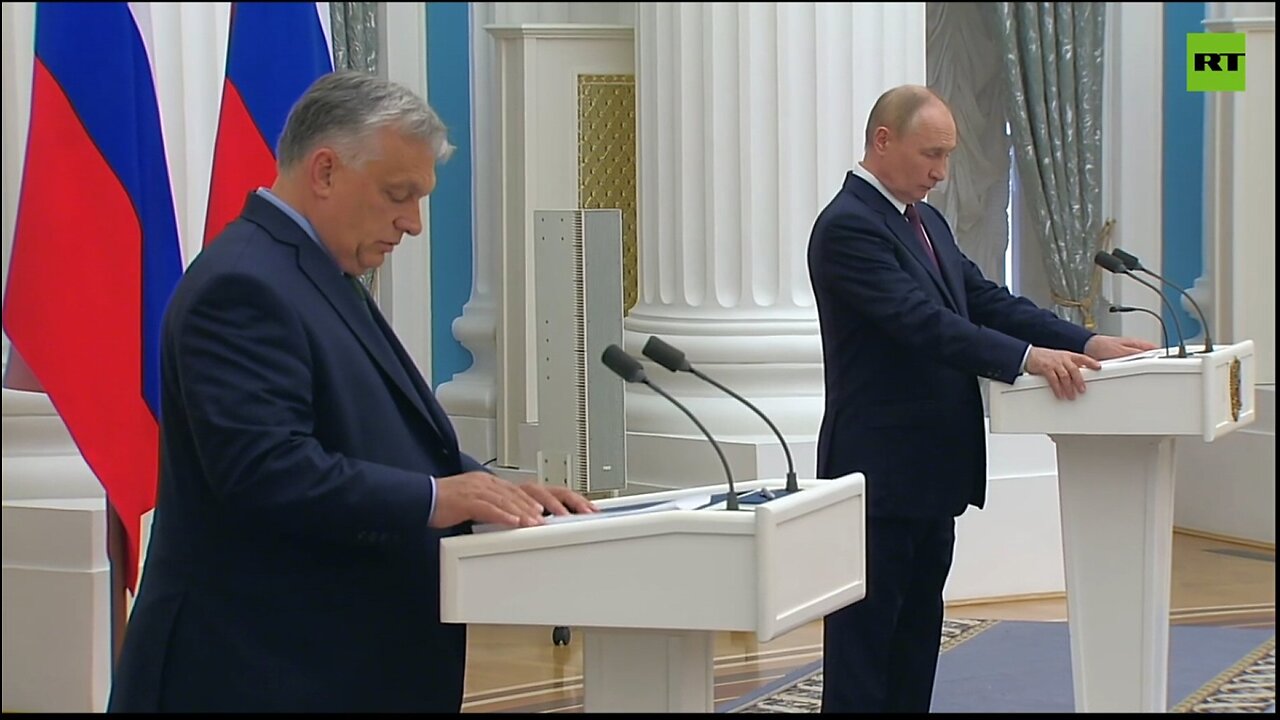 Hungary's PM Orban and Russia's President Putin Hold a press conference 5th July 2024