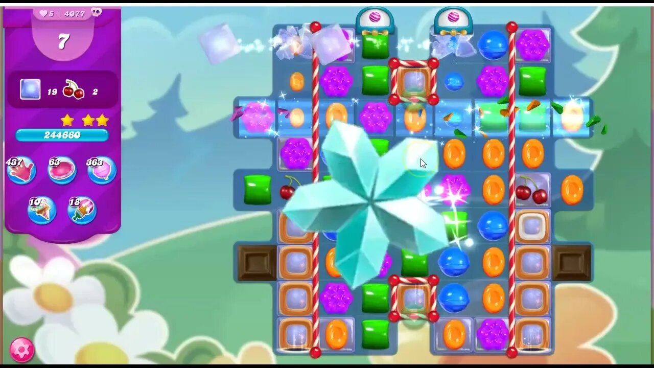 Candy Crush Level 4077 Talkthrough, 13 Moves 0 Boosters