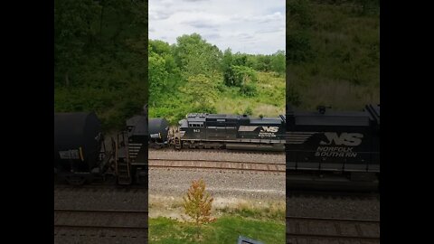 Idling Norfolk Southern. Today is "611"
