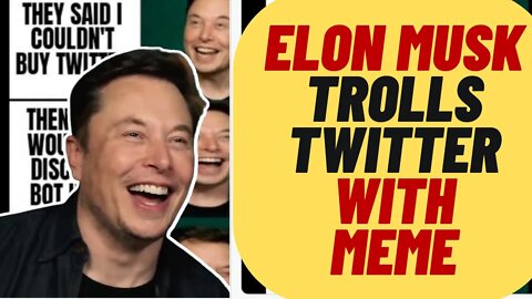 ELON MUSK Trolls Twitter With Meme In Response To Lawsuit