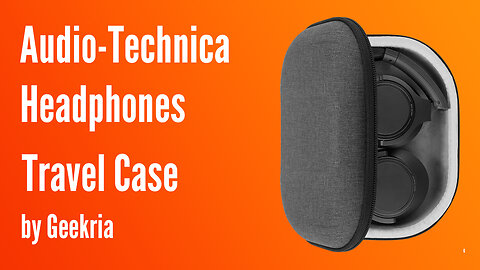 Audio-Technica Over-Ear Headphones Travel Case, Hard Shell Headset Carrying Case | Geekria