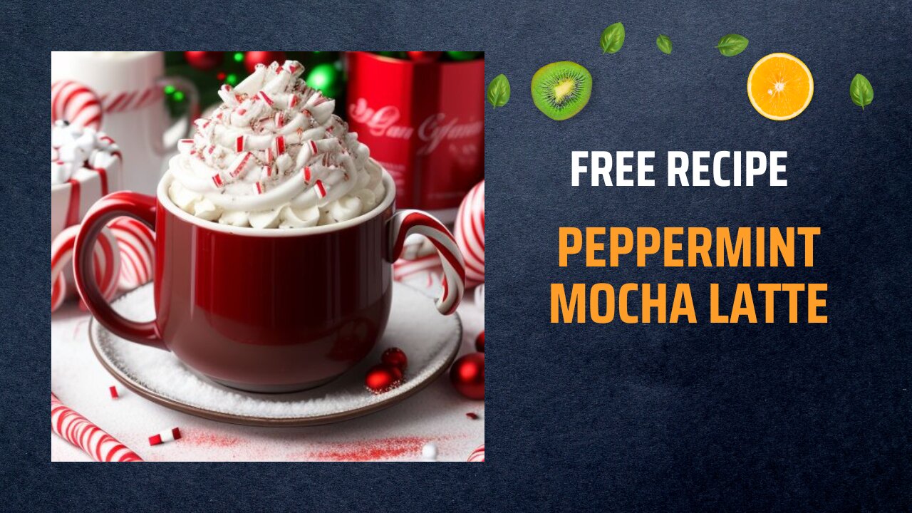 Free Peppermint Mocha Latte Recipe ☕🍫🍬