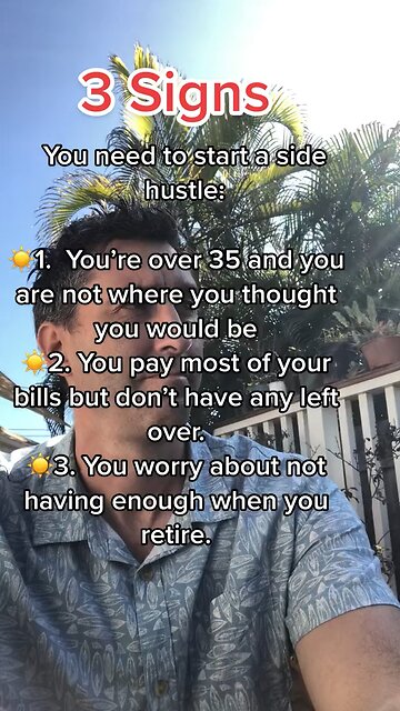 3 signs you need a side hustle