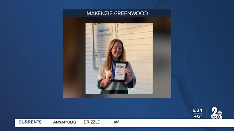 14-year-old Makenzie Greenwood is the March 2022 winner of the Chick-fil-a Everyday Heroes award