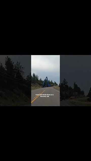 Crane recovery unit bends boom!