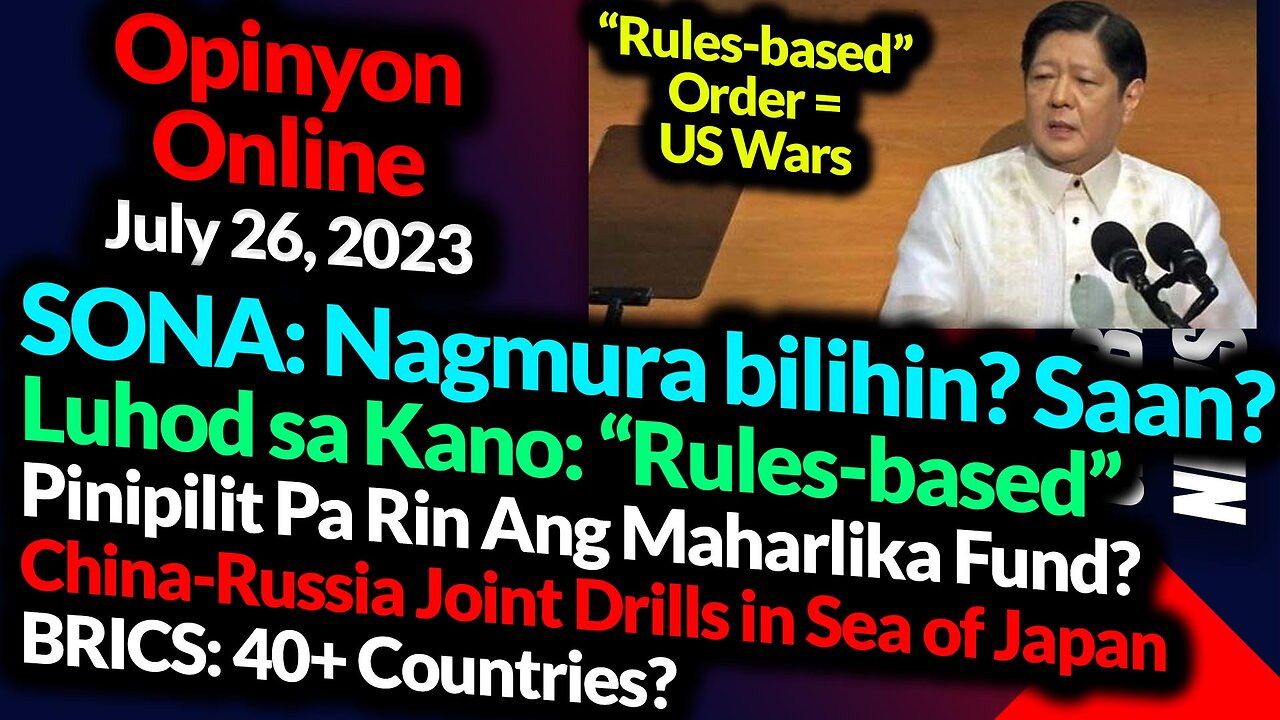 PBBM SONA Kulang! NPA Amnesty? Maharlika Fund Tuloy? Luhod sa Kano! GTNR with Ka Mentong and Ka Ado