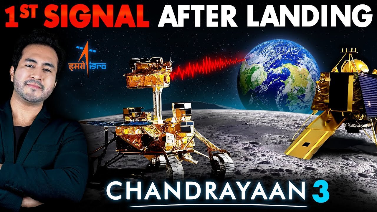 CHANDRAYAAN-3 Sends First Signal On EARTH After Landing | Pragyaan Rover On Moon