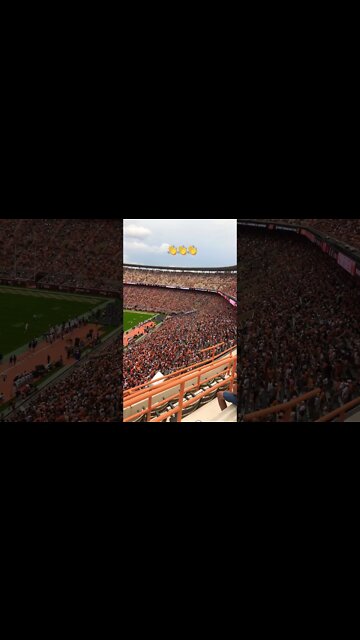 The Wave at Neyland Stadium. Tennessee v. Tennessee Tech.
