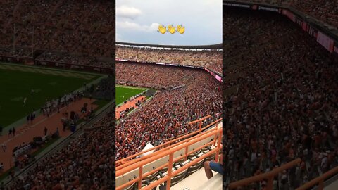 The Wave at Neyland Stadium. Tennessee v. Tennessee Tech.