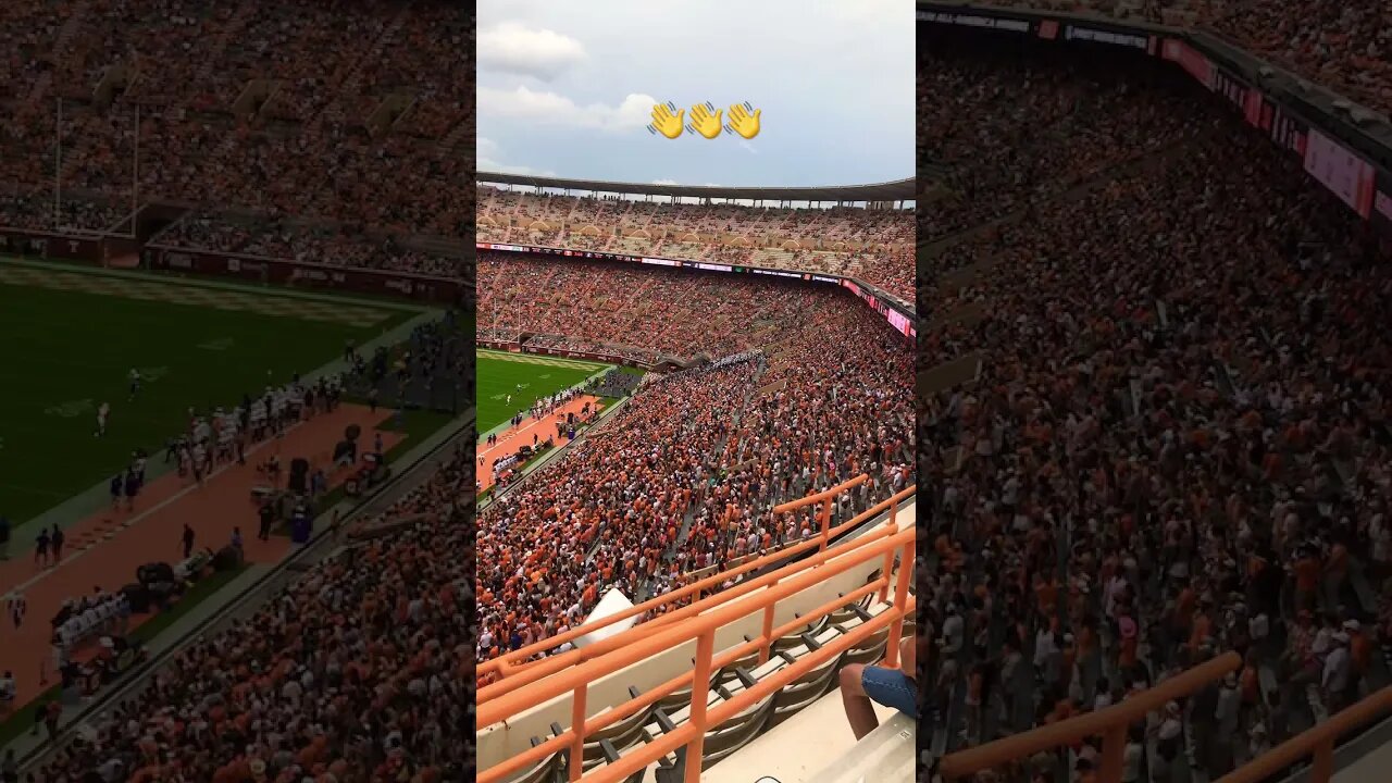 The Wave at Neyland Stadium. Tennessee v. Tennessee Tech.