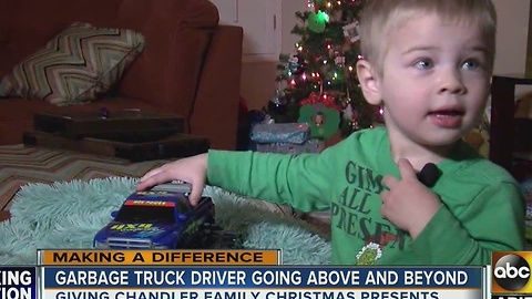 Garbage truck driver goes above and beyond for Valley kids