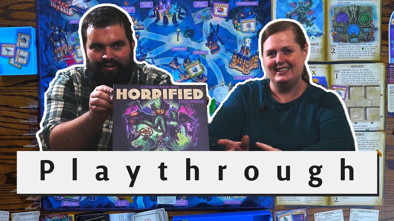 Horrified World Monsters: Part 3 Playthrough: Board Game Knights of the Round Table