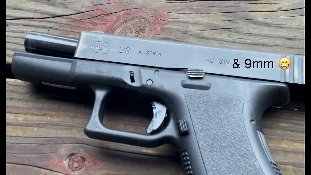 Gen 2 Glock 23 testing 40 S&W and 9mm Conversion barrel. Reliability and accuracy testing