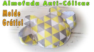 Molde Grátis! Almofadinha anti-cólica para bebê .