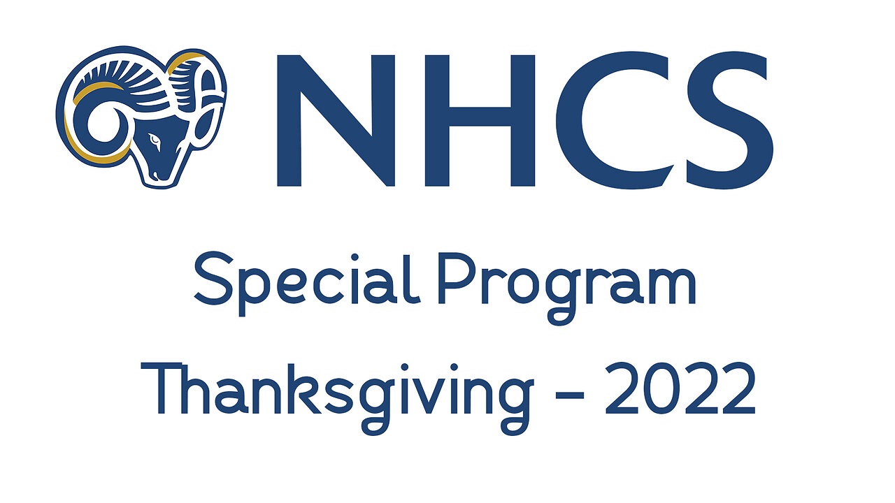 Thanksgiving-NHCS Elementary Kto3; 11/4/2022